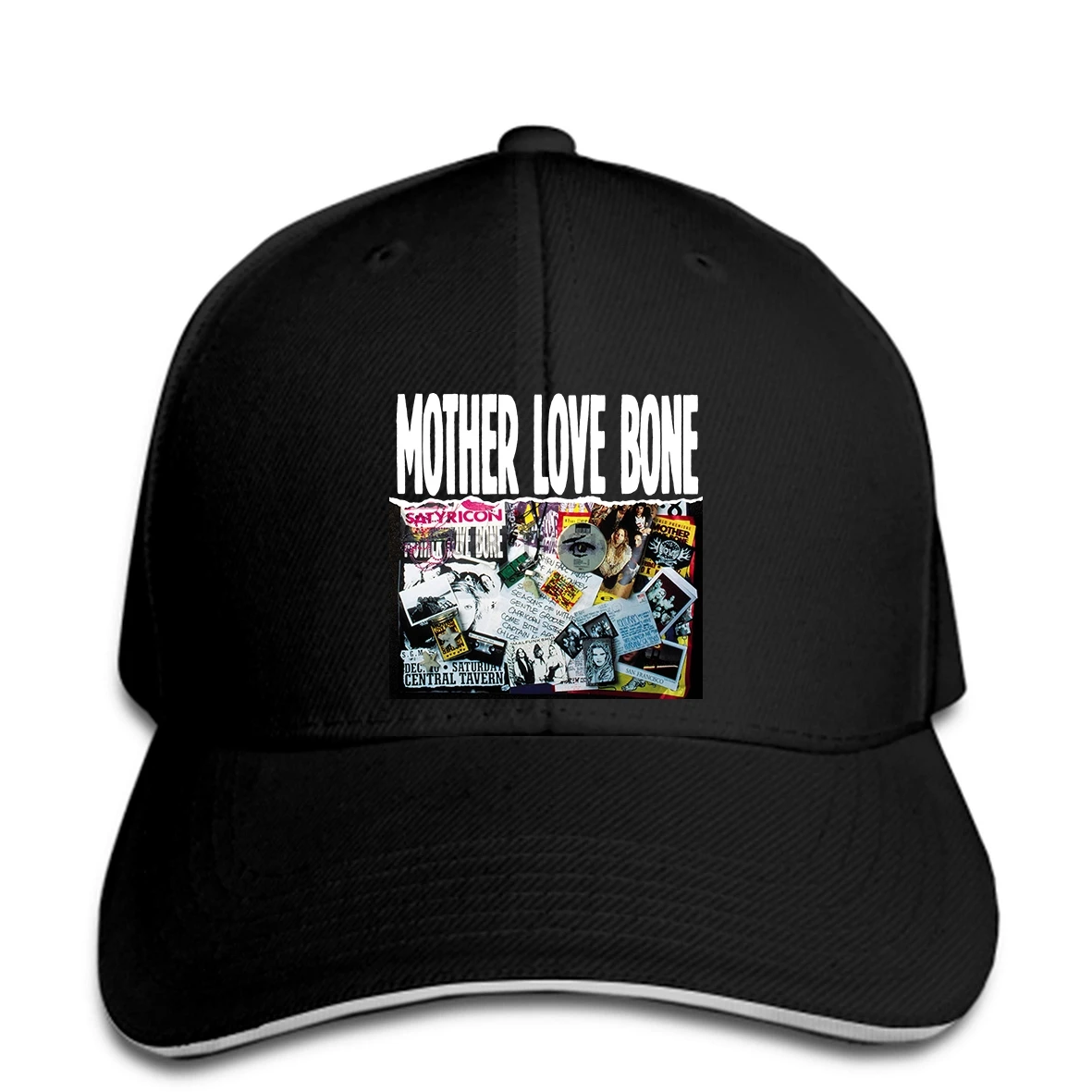 Новая популярная мужская черная бейсболка с надписью Mother Love Bone Rock Band