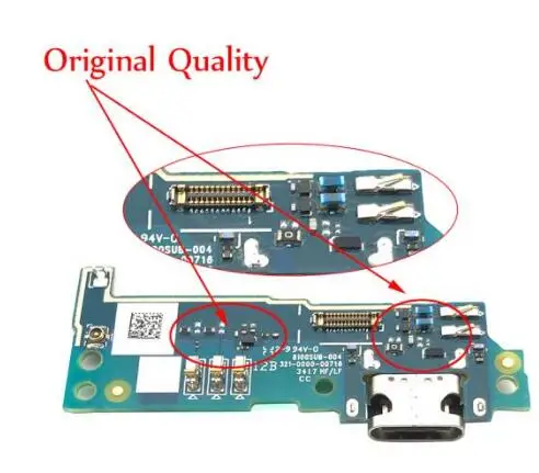 Original With IC Для sony Xperia L1 G3311 G3312 G3313 usb зарядное устройство док-станция разъем гибкий кабель микрофона микрофон плата лента - Цвет: Original With IC