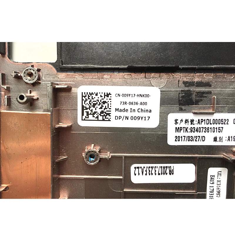 Для Dell Latitude E7470 ноутбук верхний чехол Клавиатура США рамка Y4WD7 0Y4WD7 09Y17 009Y17