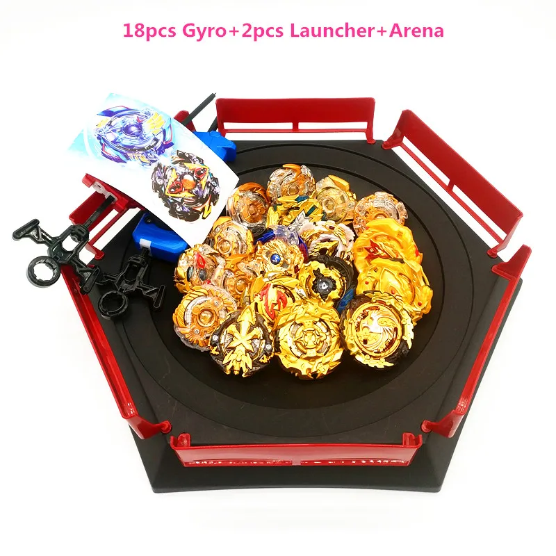 Beyblade GT Burst Arena, волчок, металлический бой, Bey blade, металлический бэйблэйд, стадион, детские подарки, классическая игрушка для детей - Цвет: arena18pcs 2G