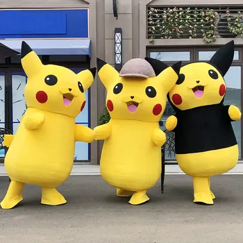 

High Quality Cosplay Costumes for Pikachu Mscot Costume Anime pokemon Character Cartoon Fancy Dress Cartoon Suit