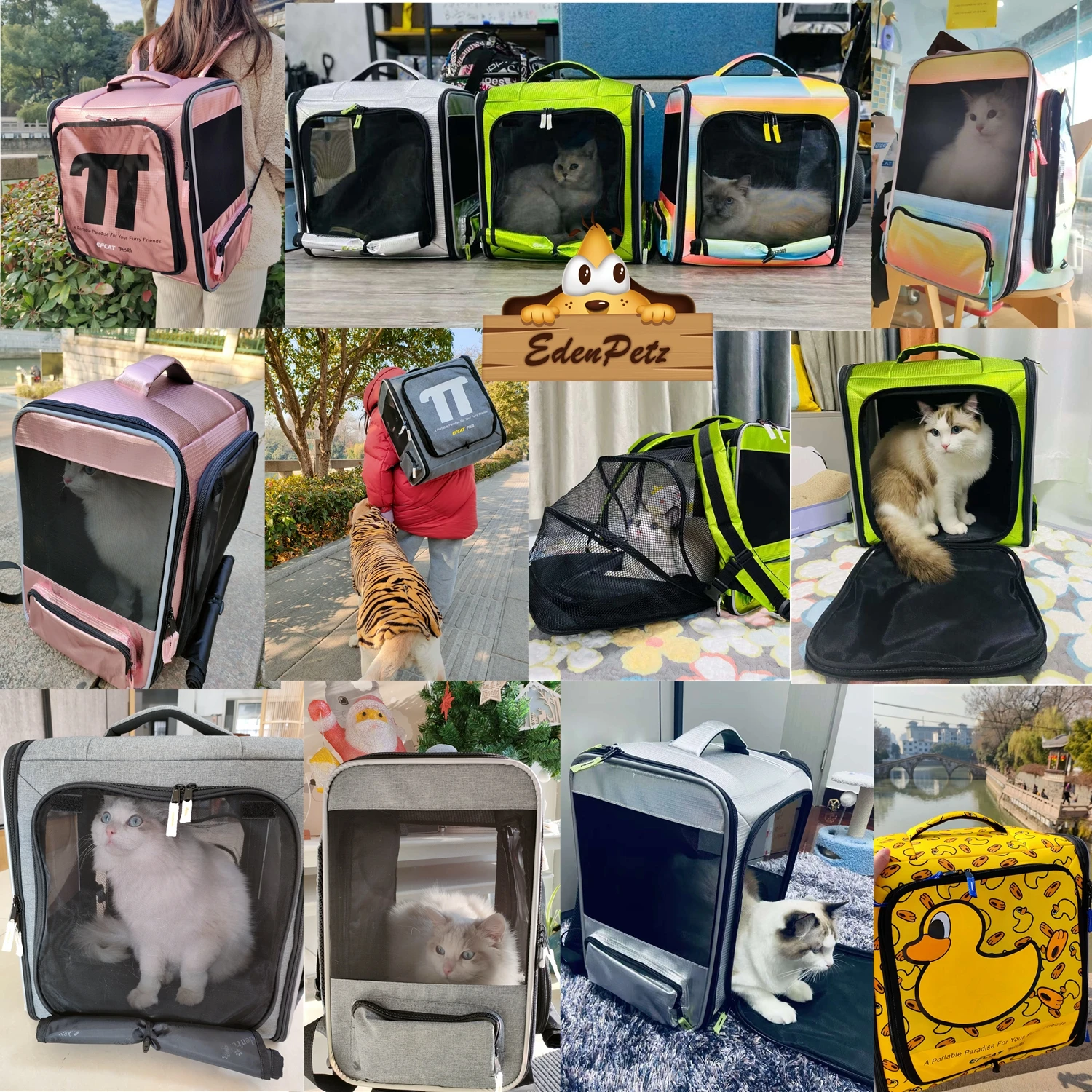 Title 18, Fashion Pet Dog Cat Backpack 8KG Big Carrier Br...