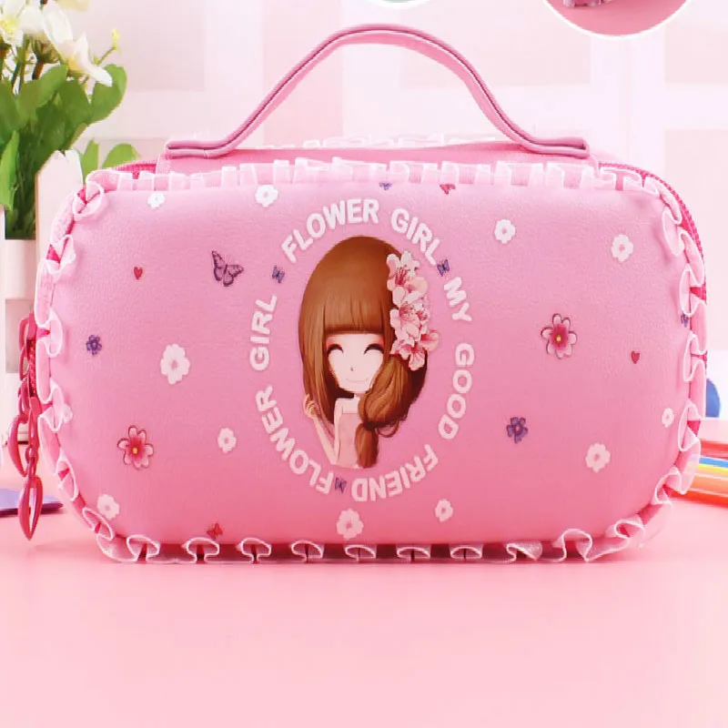 Милый чехол для карандашей Kawaii Kids Girl Pencil, многофункциональная сумка, сумка для ручек, школьные принадлежности, канцелярские принадлежности, подарки