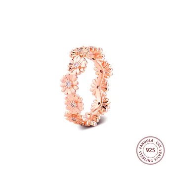 

Authentic 925 Sterling Silver Sparkling Daisy Flower Crown Rings for Women Fashion Jewelry Wedding Ring Party Bague 2020 New