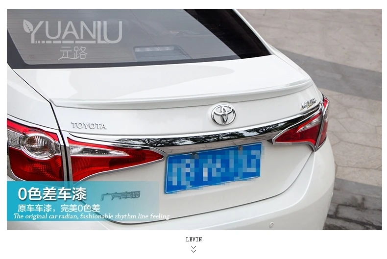 Подходит для Toyota levin углеродного волокна задний спойлер