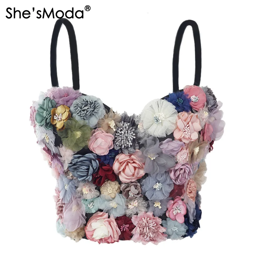 wholesale women's floral bustier brallet corset