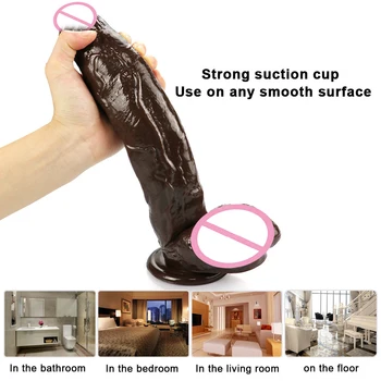 GaGu Big Coffee Dildo no vibrator suction cup dildo realistic huge horse dildos no vibrators adult toys toys for woman sex shop 2