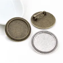 Новая мода 5 шт./лот 25 мм Внутренний размер Ретро Серия антикварная серебряная и бронзовая брошь в стиле барокко кабошон основа установка