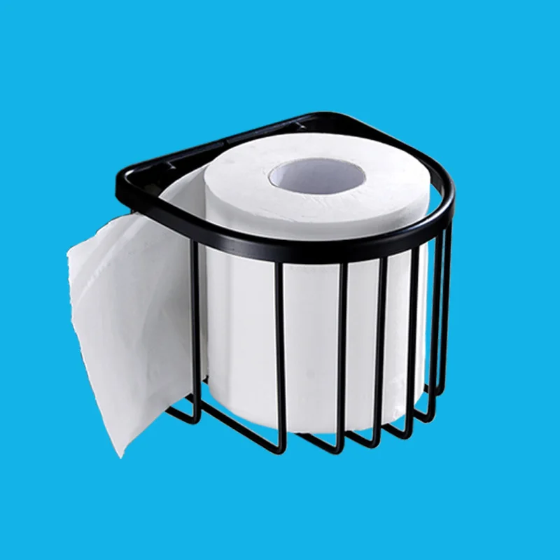 

Thick Widened Hole Punched Alumimum Roll Stand Holder Bathroom Toilet Paper Holder