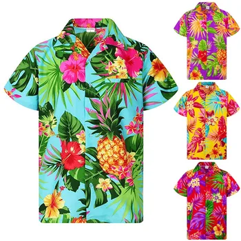 

Explosive shirt! Mens Ethnic Style Printing Short Sleeve Loose Buttons Casual Shirt Blouse Tops Are you sure not to buy