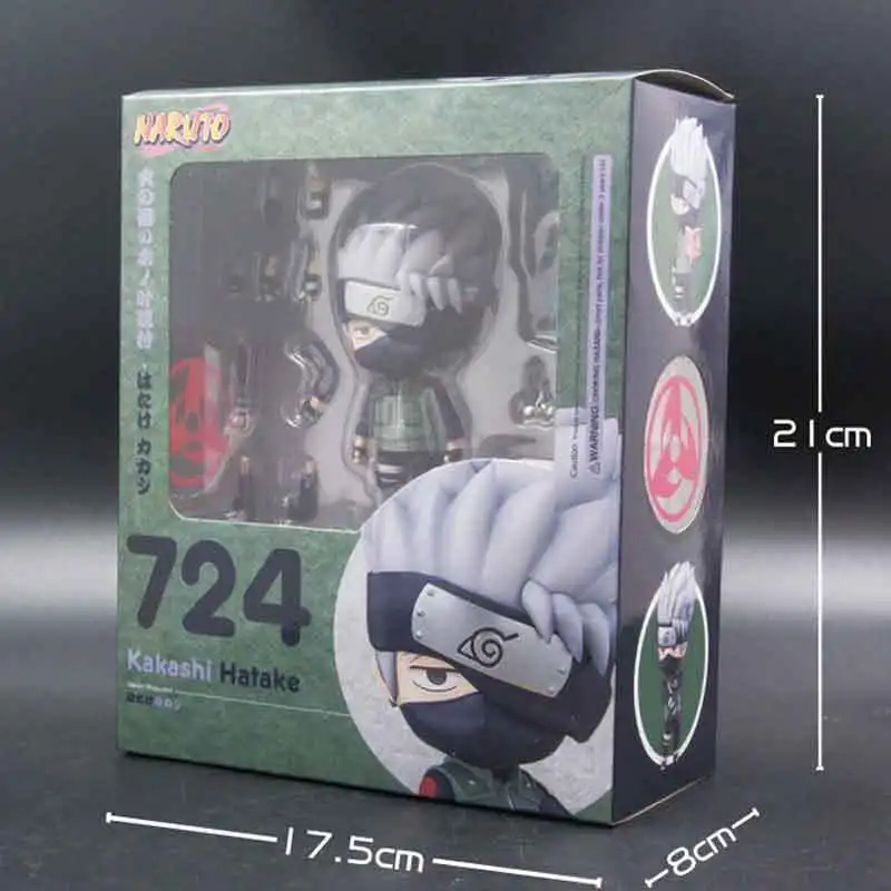 Nendoroid какаш 724 Наруто Shippuden Kurama Kyuubi Наруто 682 Саскэ Утиха 707 Итачи 820 игрушка фигурка Модель Кукла подарок - Цвет: Kakashi with box