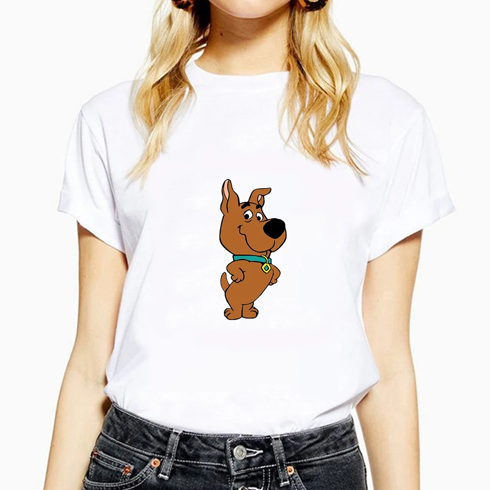 

Summer Women Clothes Short Sleeve T-shirt Cute Kawaii Dog Print Harajuku Women T-shirt Short Leeve Shirt Women Himself T-shirt