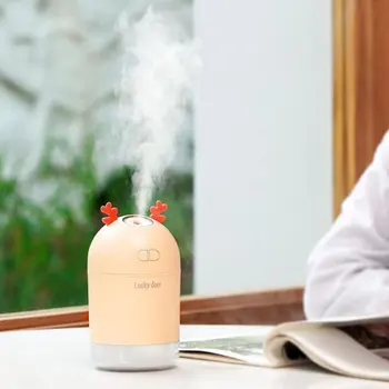 

mini humidifier with USB port home office Portable air humidifier with Night light Lucky deer air purification humidifier