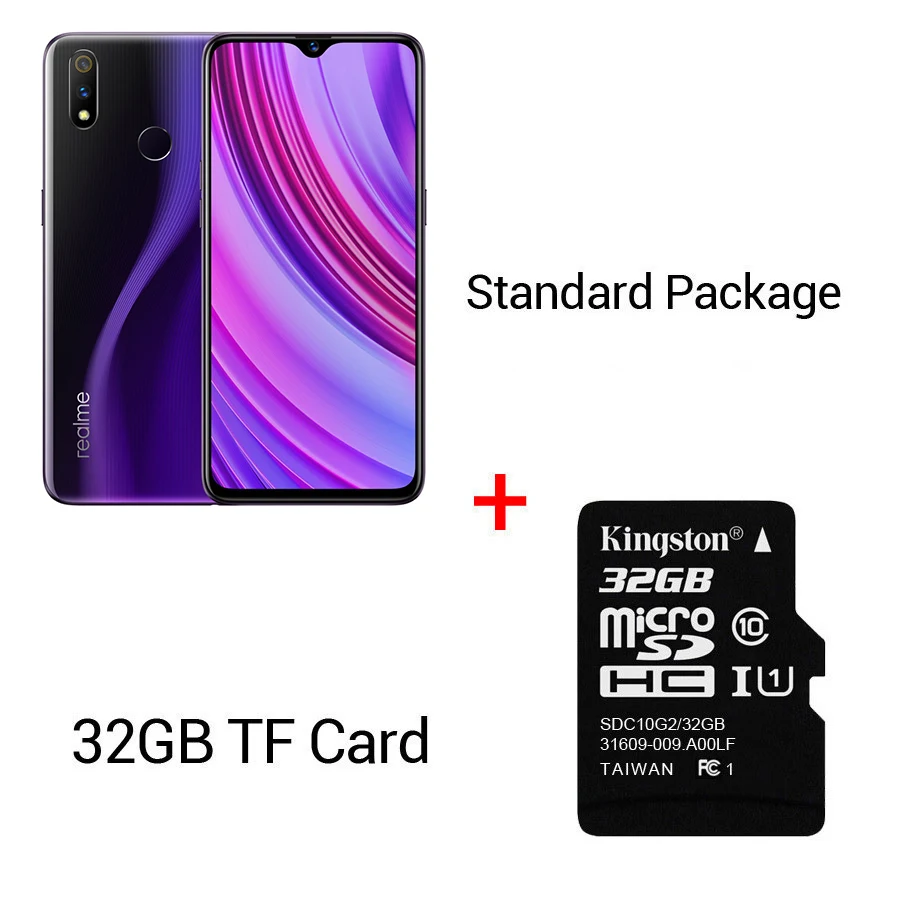 Версии CN Realme X Lite Snapdragon 710 Android 9,0 6," 2340X1080 6/64GB Встроенная память 25.0MP отпечатков пальцев 4 аппарат не привязан к оператору сотовой связи для мобильного телефона - Цвет: Purple N 32G card
