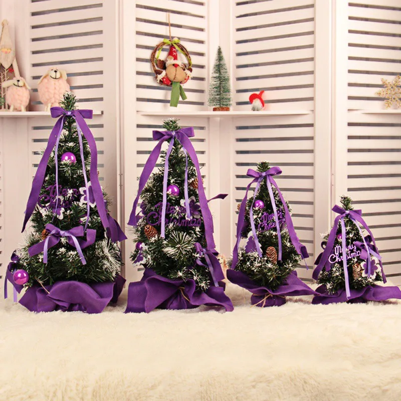 

Christmas Small Pine Tree Placed In The Desktop Christmas Festival Home Ornaments Mini Christmas Trees Xmas Decorations