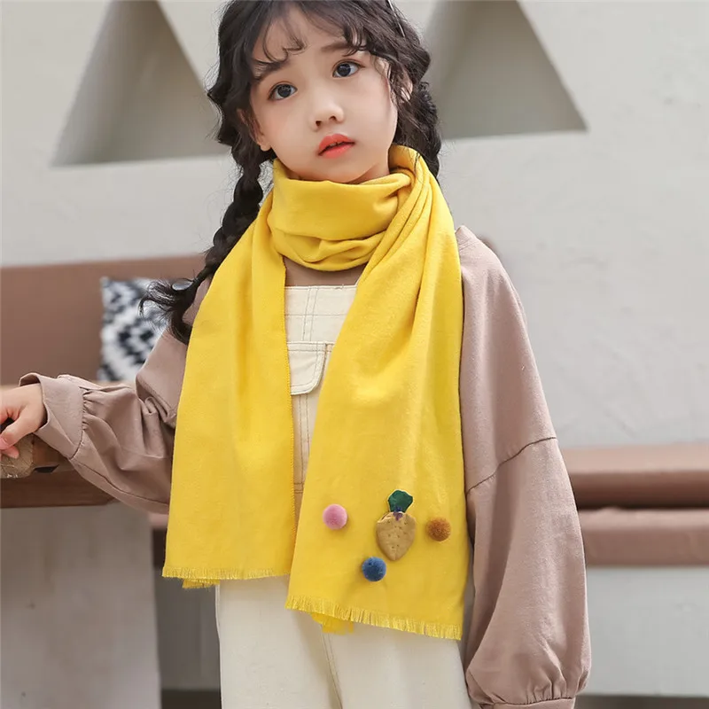 Girls Scarf Shawl Baby Kids Scarves Children Neckerchief Girl Autumn Winter Warm Neck Wear Accessories