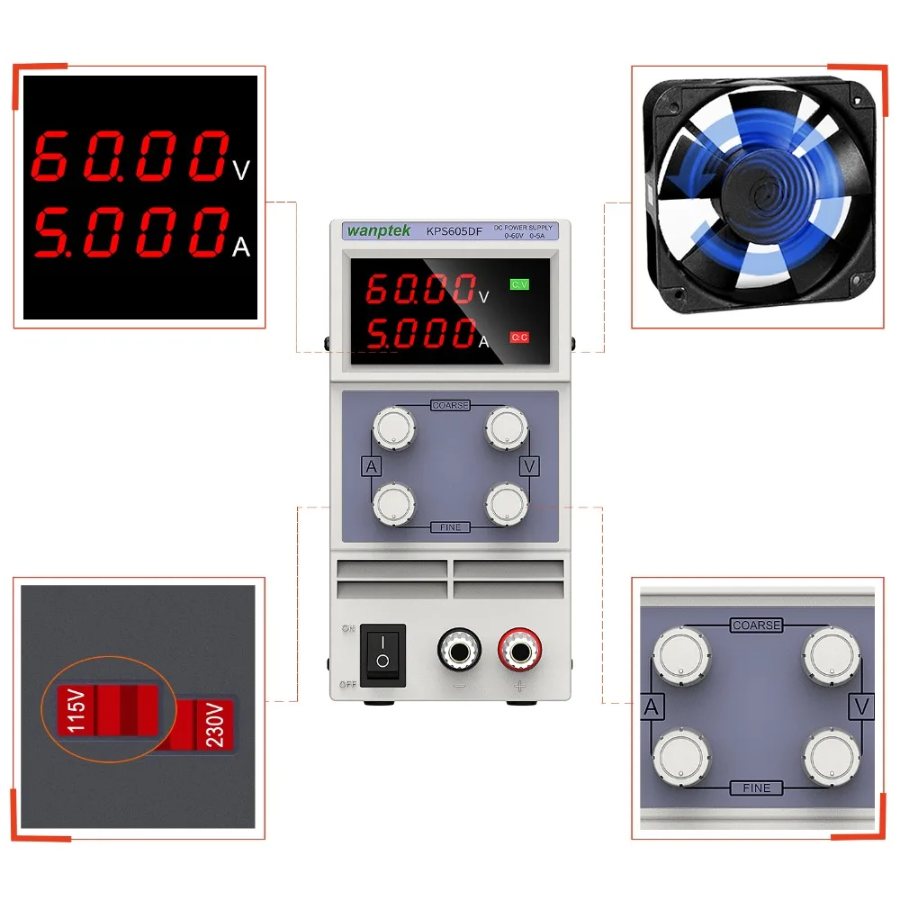 variável fonte 30v 10a wanptek diy