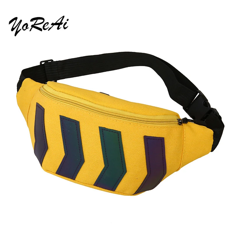 Поясная Сумка для женщин забавная парусиновая сумочка на ремне мужчин
