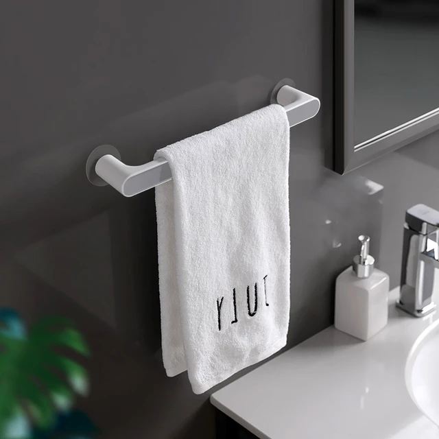 Self Adhesive Towel Holder Stick on The Wall Hand Towel Bar for Bathroom Towel  Rack Bathroom Accessories - AliExpress