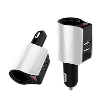 

Dual USB Car Charger Adapter 3.1A Fast Charging Cigarette Lighter Socket LED Digital Voltmeter Meter Monitor