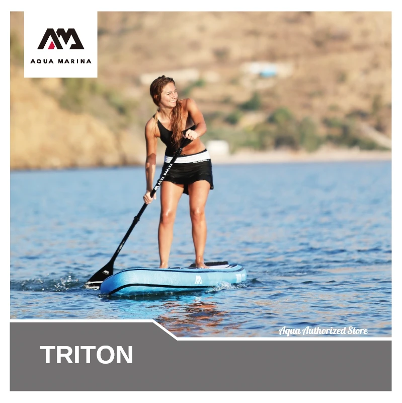 Доска для серфинга Aqua Marina 2019 TRITON надувная доска сапсерфинга водного спорта 340x81x15
