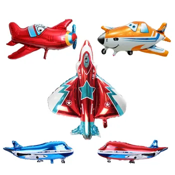 

Airplane Foil Balloons orange Plane Globos Aircraft Ballon Warplanes Inflatable toys Birthday party Children's Gifts Baby shower