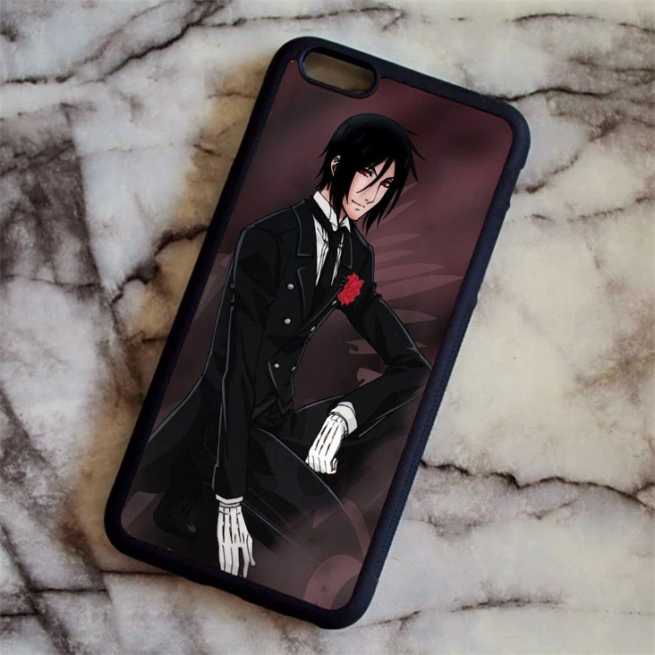 KETAOTAO Аниме Черный Дворецкий Kuroshitsuji чехол для телефона s для iPhone 4S 5C SE 5S 6 6S 7 8 Plus X Чехол Мягкий ТПУ резиновый силиконовый - Цвет: Слоновая кость