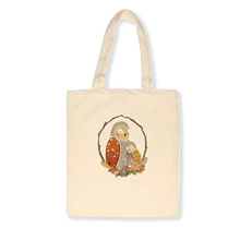 Простая модная женская парусиновая сумка в стиле ретро с цветочным принтом и птицей, посылка, сумки на плечо в японском стиле, повседневные сумки для девочек