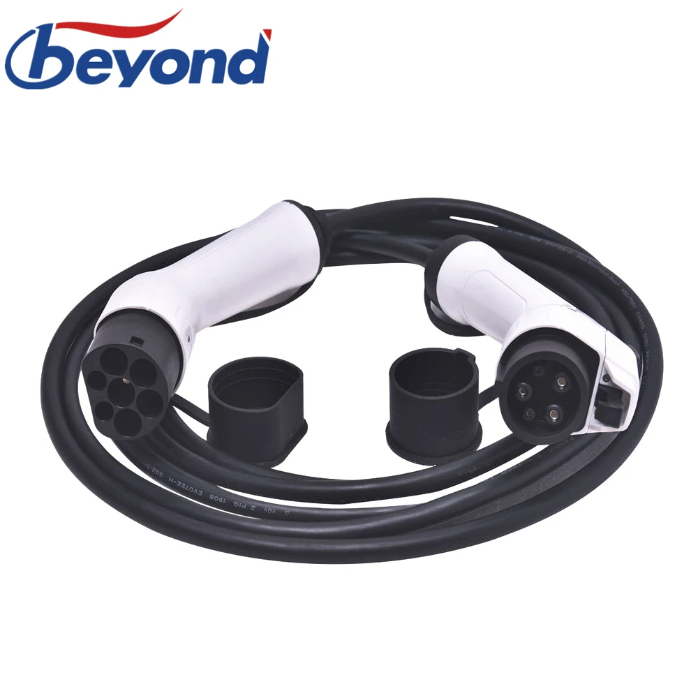 Mida Ev Power Type 1 To Type 2 Ev Charger Cord 5 Metre 32a J1772 Plug