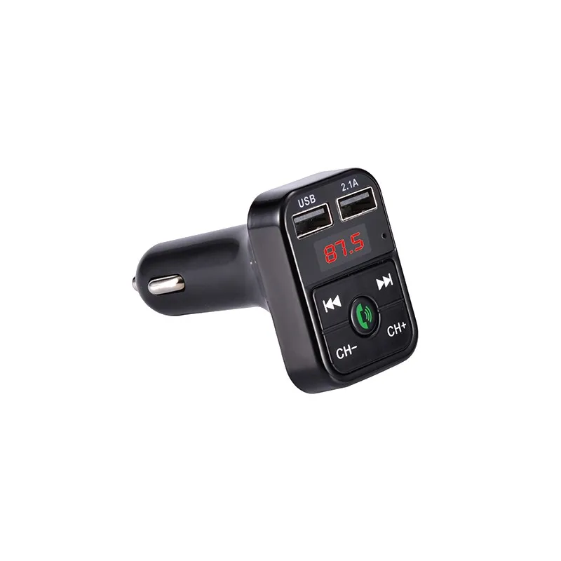 Black B2 автомобильный fm-передатчик Bluetooth беспроводной MP3-плеер громкой связи двойной USB быстрая зарядка U диск TF кард-ридер автомобильный комплект - Название цвета: Black