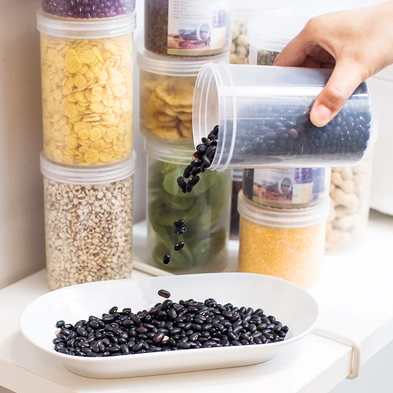 

Grains Grains Sealed Jar Kitchen Seasoning Storage Box Moisture-Proof Dried Goods Storage Jar Food Plastic Jar Large-Volume