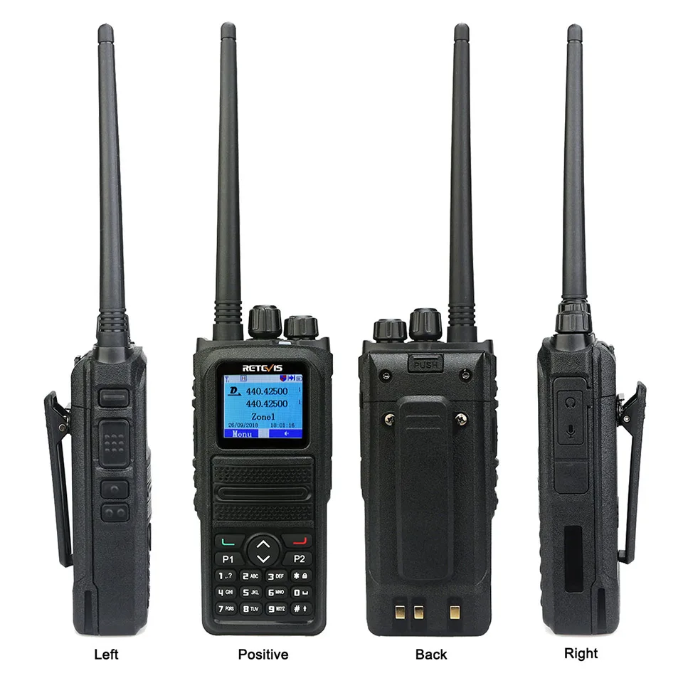 Retevis 5 Вт RT84 DMR цифровой/аналоговый двухдиапазонный радиоприемник 3000CH портативный любительский радиоприемопередатчик+ кабель для программирования