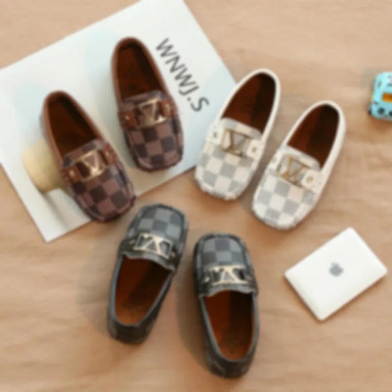

2019 Toddler Leather Shoes First Walker Baby Shoes Boy Girl Shoes Soft Comfort Crib Kids Shoes Newborn Sneaker Checkered Shoes