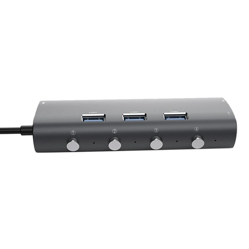 Тип-C док-станция для 6-в-1 конвертер Тип с разъемами типа C и Hdmi гигабитный сетевой карты