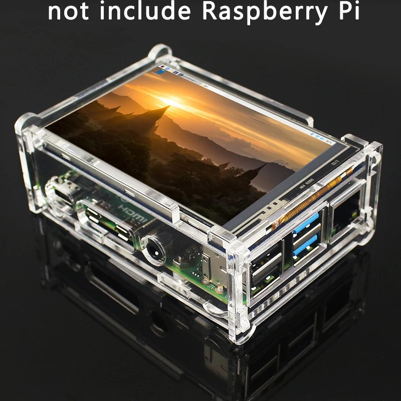 3,5 дюймов Raspberry Pi 4 Модель B Сенсорный экран 480x320 ЖК-дисплей дополнительно 5/50FPS | акриловый чехол для Raspberry Pi 4