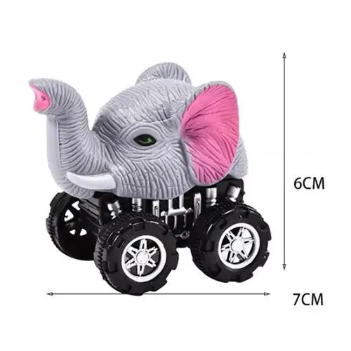Elephant Имитирующая панда леопард животное тяните назад автомобиль развития дети игрушки коллекционные наслаждаться общаться с детьми в вечерние сроки - Цвет: Elephant