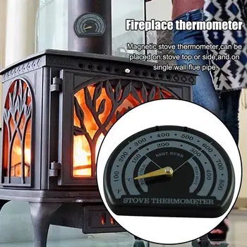

Magnetic Stove Flue Pipe Thermometer Home Fireplace Fan Sensitivity Thermometer Large Display Safe Tools Fan Meter Thermomete