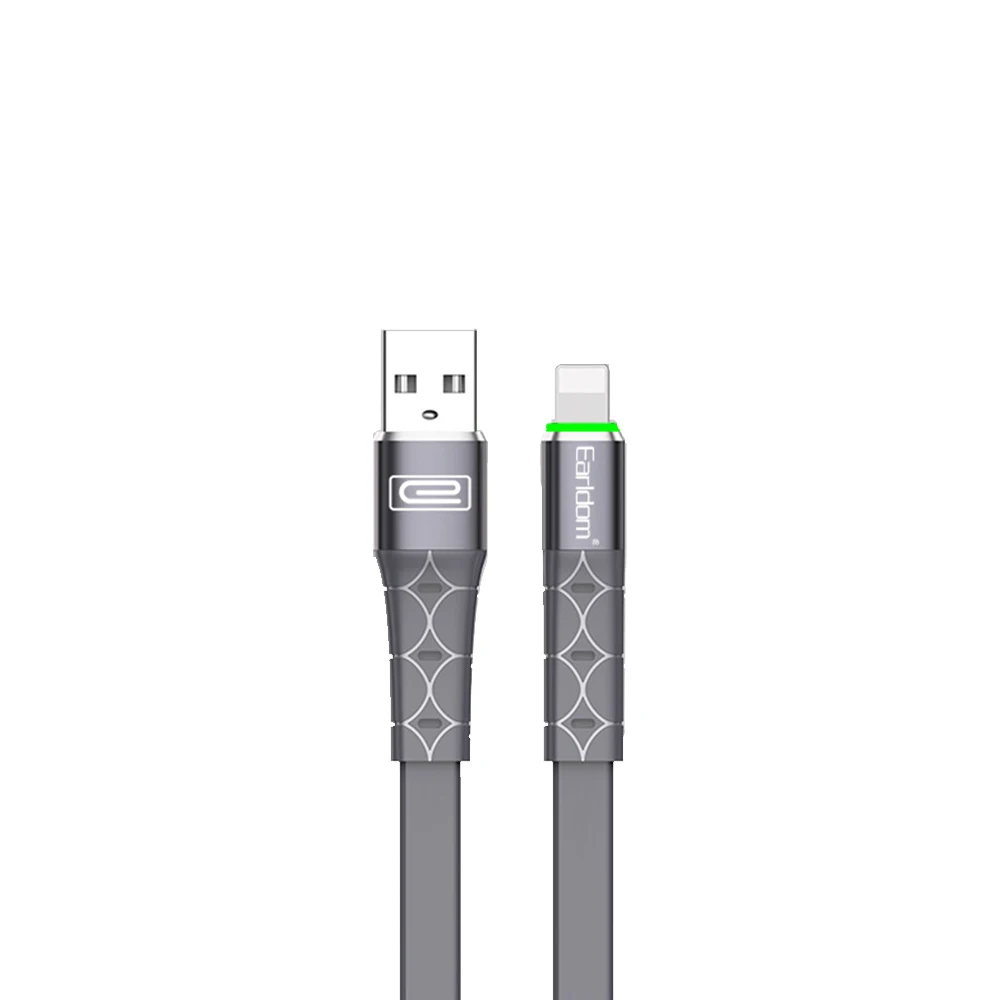 For Apple Gray FDBRO быстрый зарядный провод кабель usbc для Xiaomi K20 Pro Note 10 светодиодный usb type C кабель 1 м USB-C зарядное устройство для мобильного телефона - Цвет: For Apple Gray