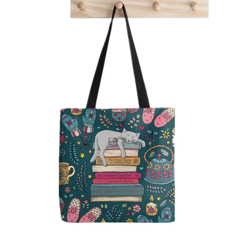 Hold on to Your Weird  Rainbow Tote Bag Print Tote Bag women Harajuku shopper handbag girl Shoulder shopping bag Lady Canvas Bag