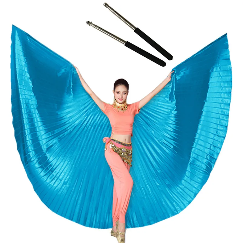 Танец живота Isis крылья с палочками Robs принадлежности для танца живота Болливуд Восточный Египет египетские крылья костюм для взрослых женщин золото