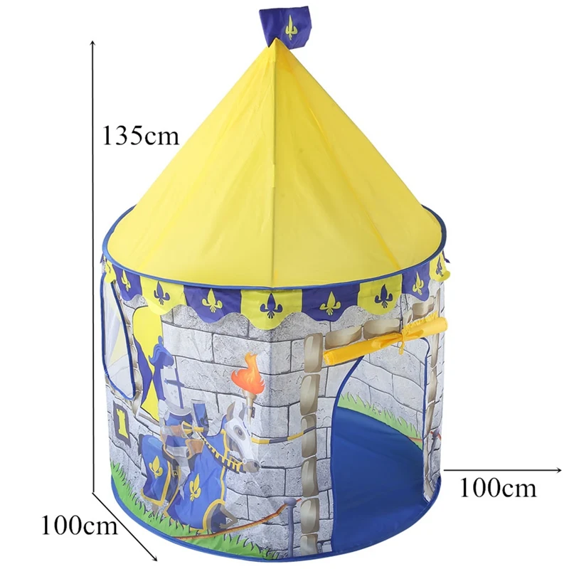 Portable Princess Castle Present Kid Tent HouseChildren Play Tent House Ocean Wave Ball Pool Birthday Christmas Gift Toy