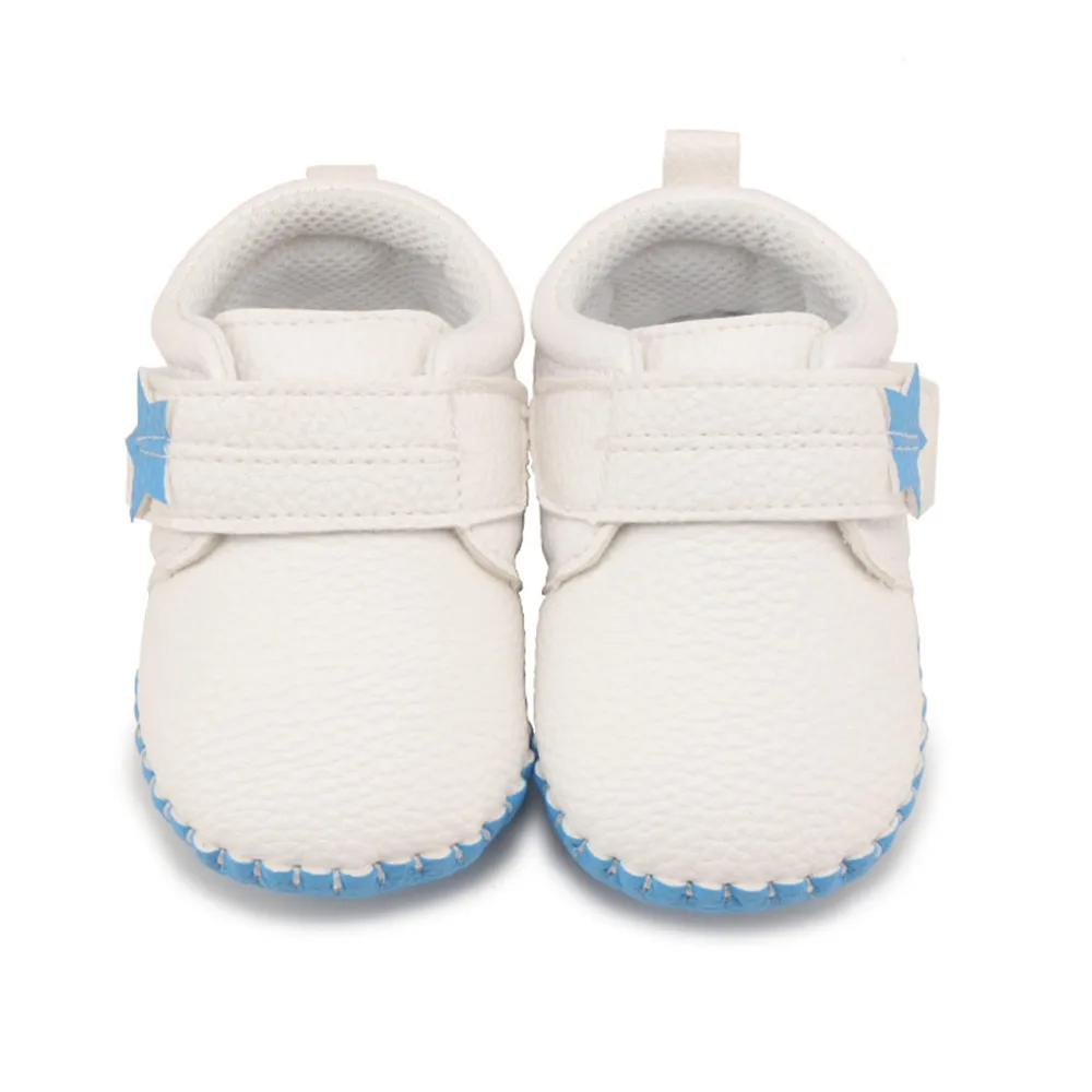 WEIXINBUY/унисекс; детские мокасины из искусственной кожи; обувь для кроватки; Babyslofjes Leer Attipas; детская обувь без застежки; обувь для первых ходунков