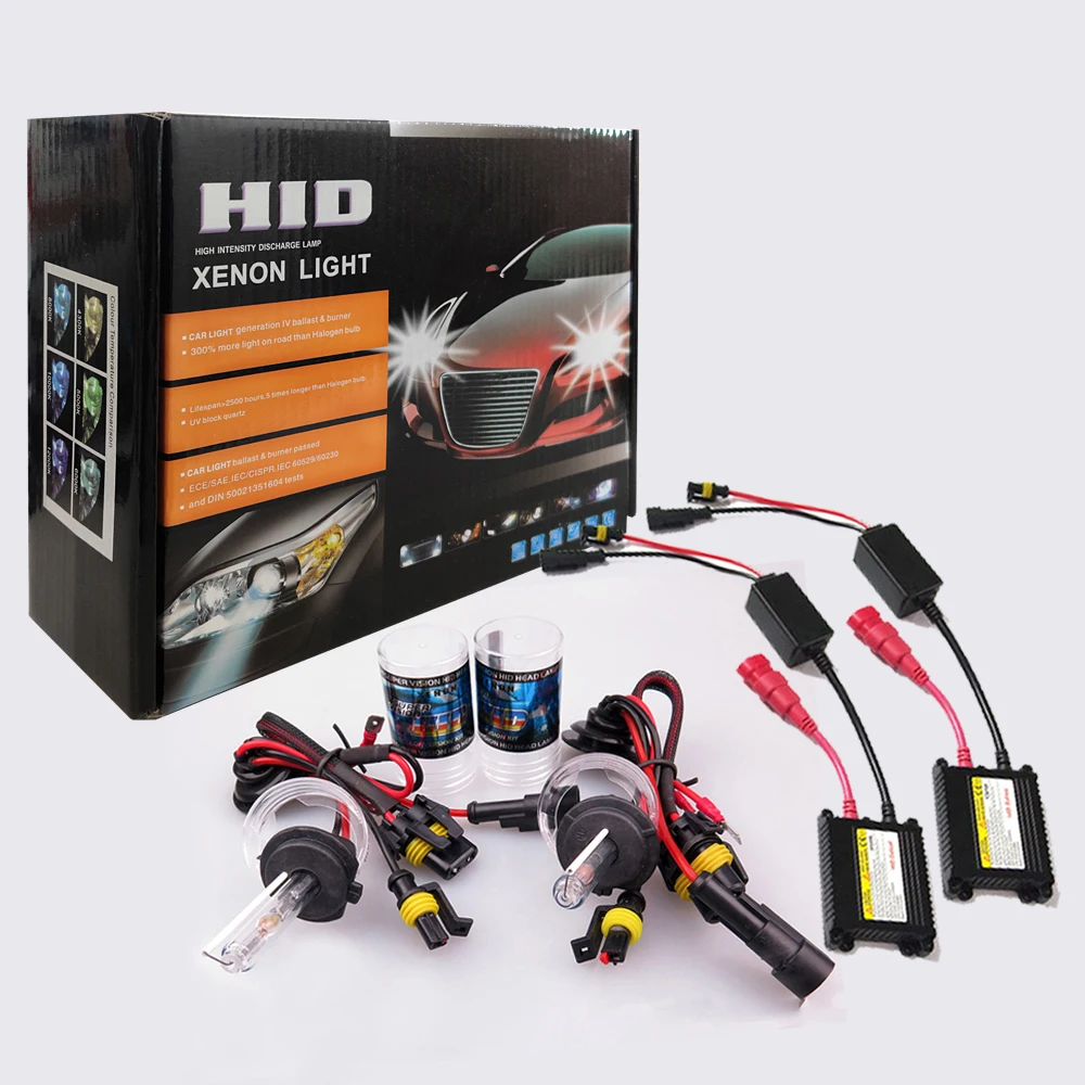 Kit de Conversão Lâmpadas do Carro com Reator para h3 Xenon 55 h4 h1 H11 Xenons Lâmpada Blocos Ignição Bixenon 9005 9006 h7 Hid 35 w