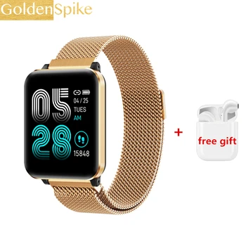 

P1 Fitness tracker smart watch Waterproof Sport For IOS Android phone Smartwatch Heart Rate Monitor Blood Pressure Functions