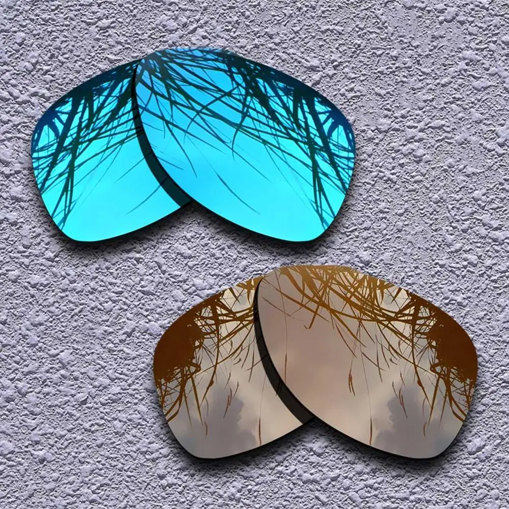 Blue-Brown 2 пары поляризованных сменных линз для солнцезащитных очков Oakley Dispatch 2-несколько вариантов - Цвет линз: Blue-Brown