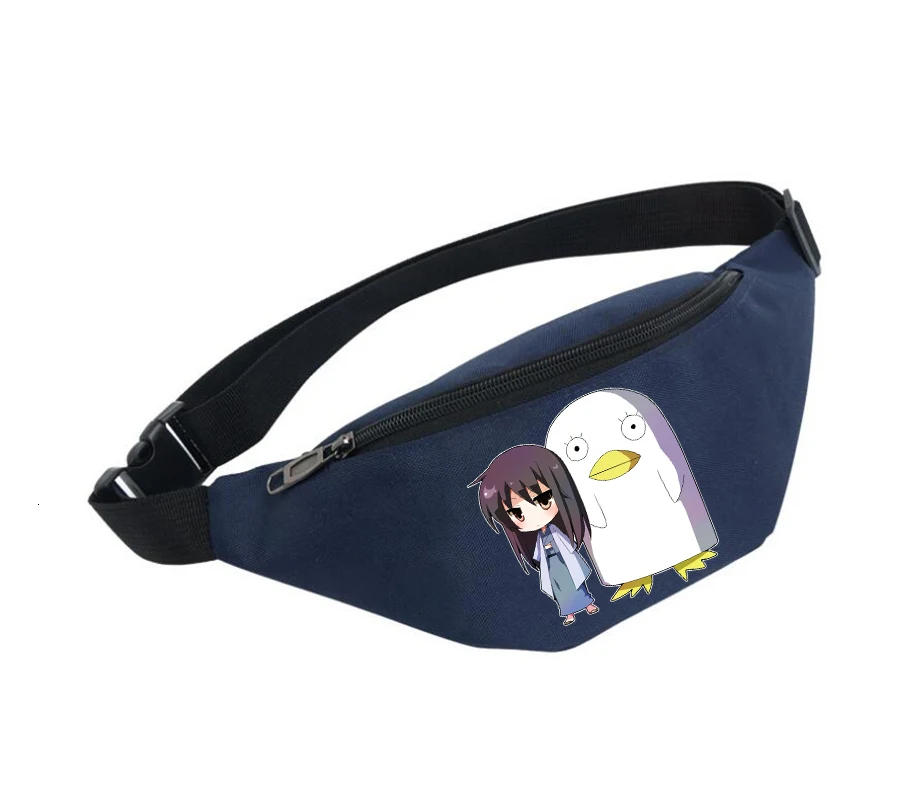 

Unisex Fanny Pack women Belt Waterproof Chest Handbag Waist Bag Ladies Waist Pack Belly Bags For anime Gintama