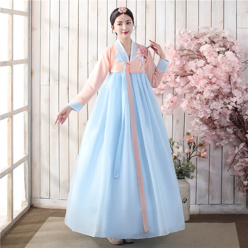 Korean Hanbok Dress Ancient Traditional Stage Dance Costume Women Asian Clothes Lady Palace Korea Wedding Oriantal Dance Cloth