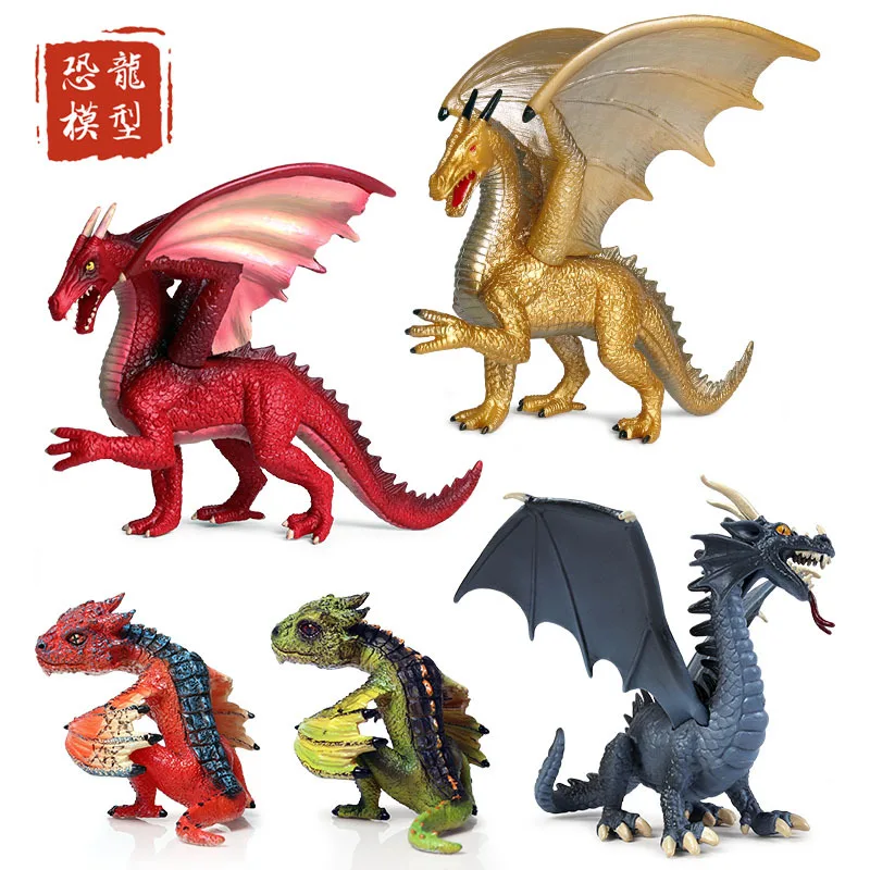 

Children World of Warcraft Solid Toy Model Myth Animal World of Warcraft jin lodo World of Warcraft Smaug Flying Blue Dragon Mod