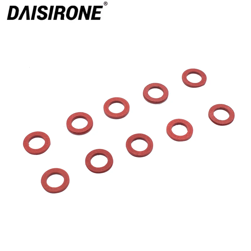 Lower Unit Oil Drain Screw Gasket 10pcs Red Fit For Yamaha 90430-08020-00 90430-08003 Accessories