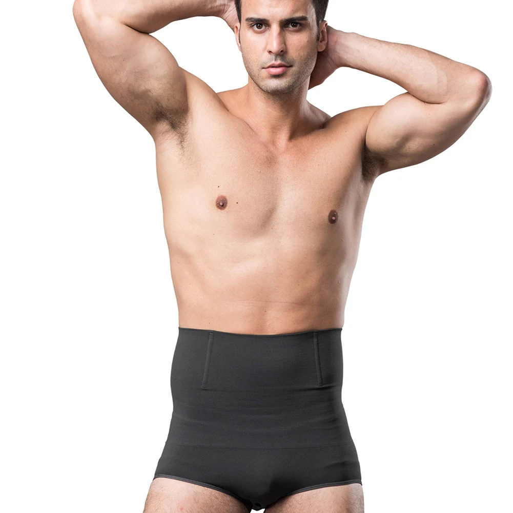 Мужские хип трусы с высокой талией белье для похудения и коррекции фигуры